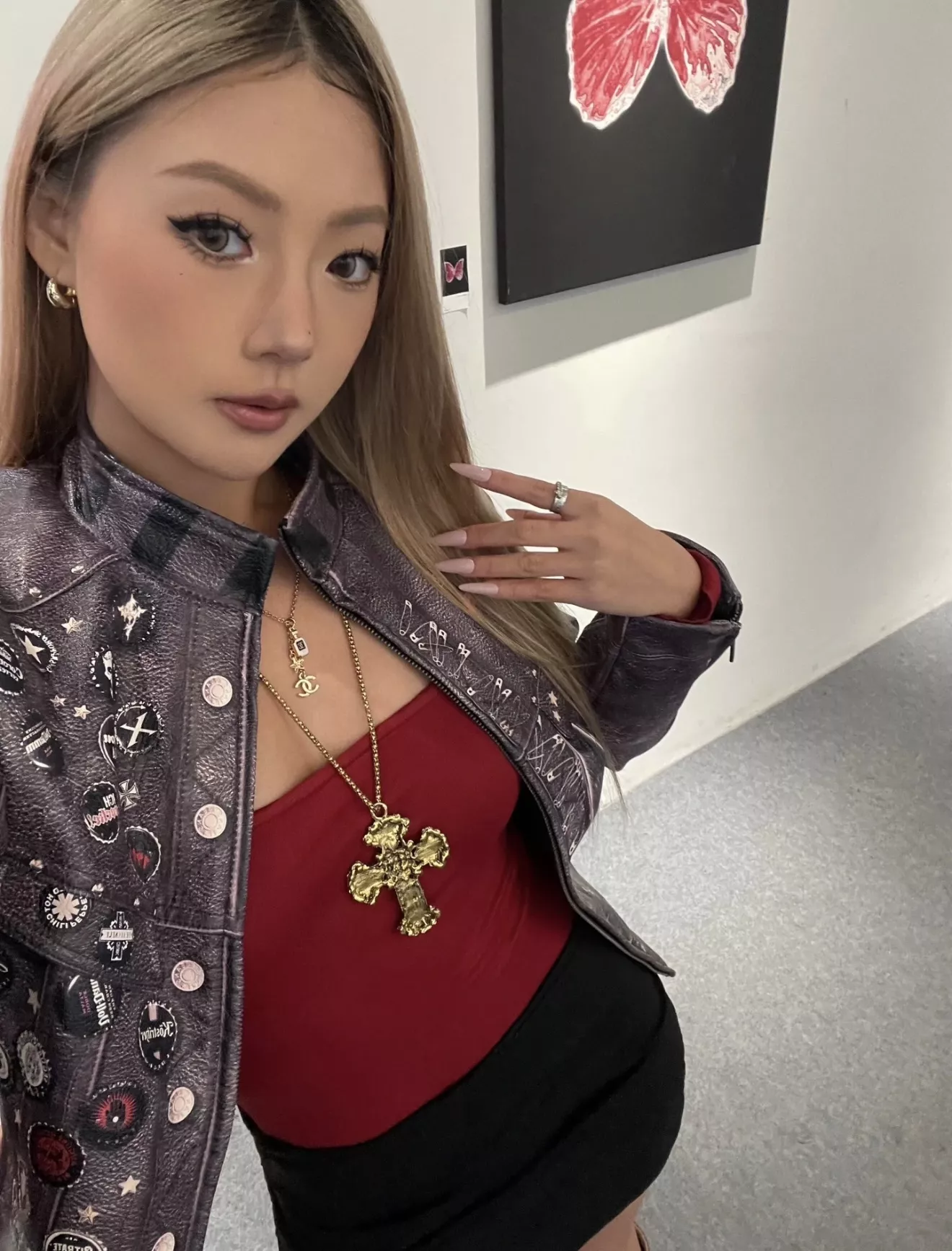 샤넬 해성 모티브 더블 C 향수병 펜던트 목걸이 상세 이미지 28