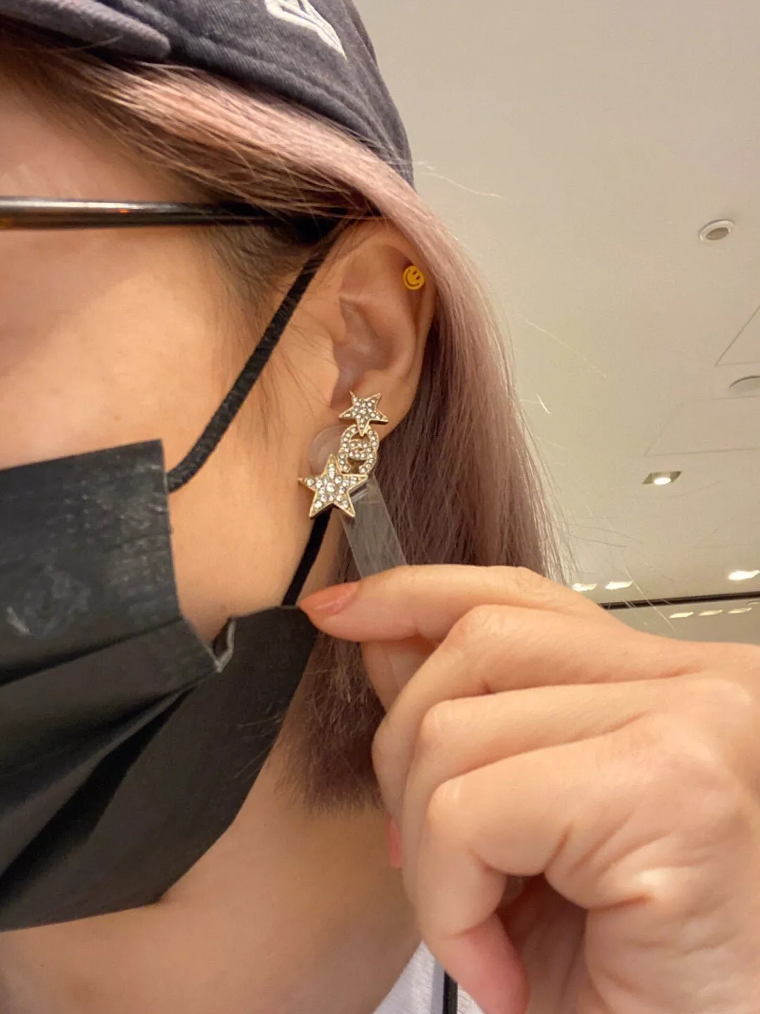 샤넬 더블 C 스타 크리스탈 이어링 상세 이미지 18