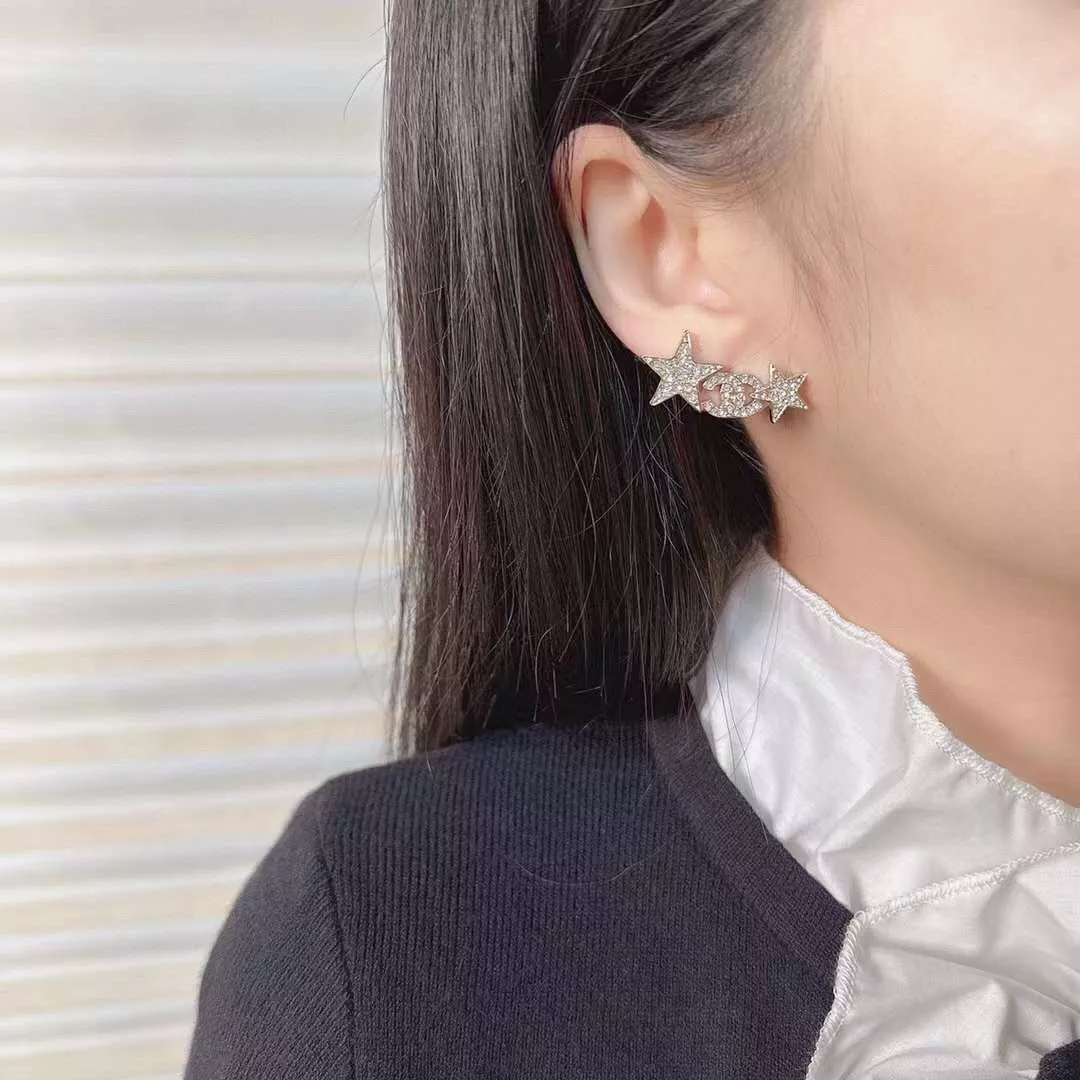 샤넬 더블 C 스타 크리스탈 이어링 상세 이미지 10