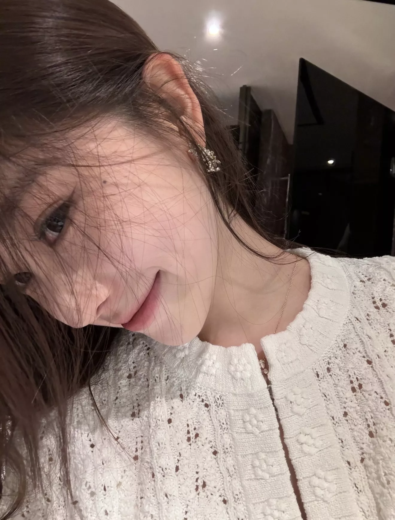 샤넬 담금색 맥이삭 더블 C 드롭 귀걸이 상세 이미지 10