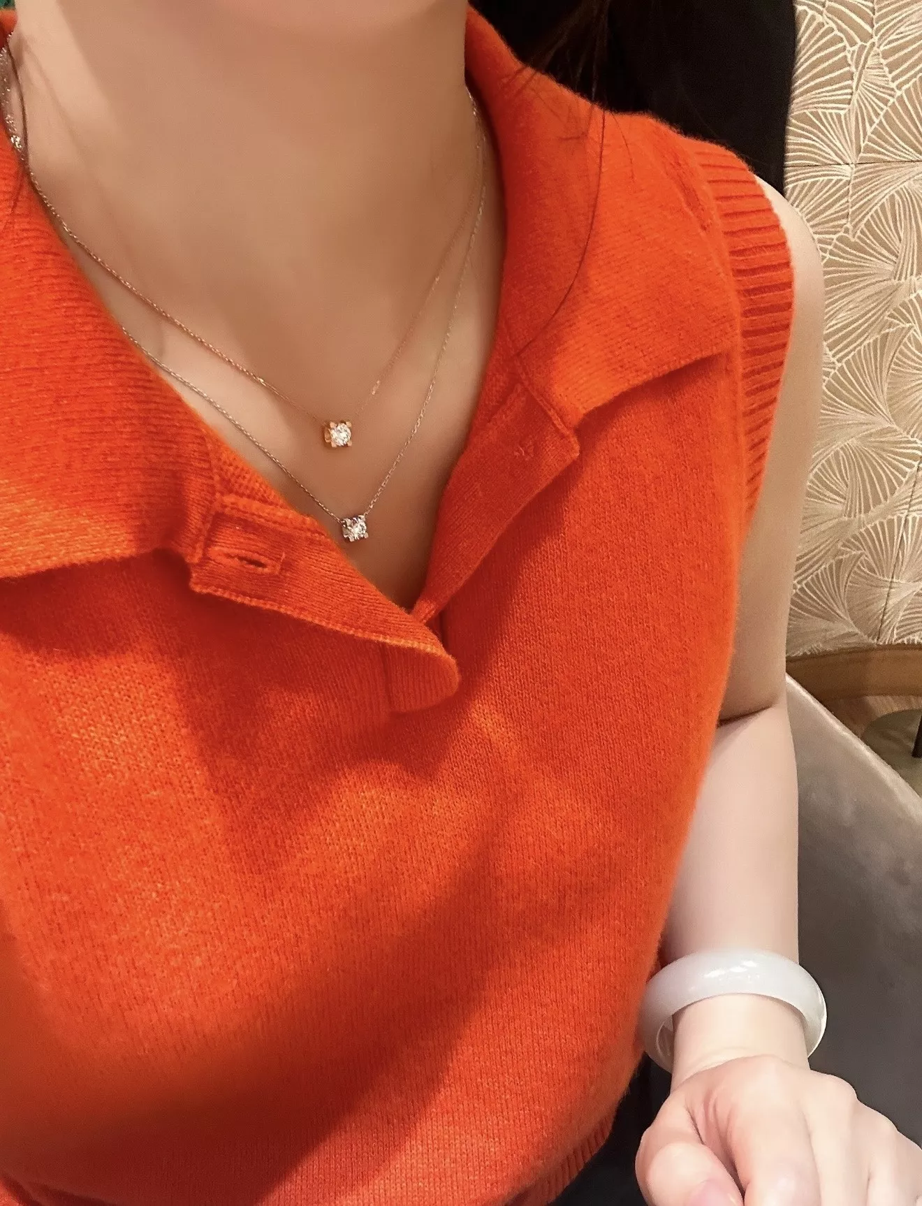 까르띠에 불혼 다이아 장식 체인 목걸이 상세 이미지 13