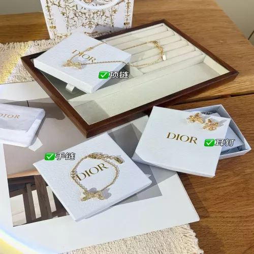 디올 진주 CD 리본 주얼리 3종 세트