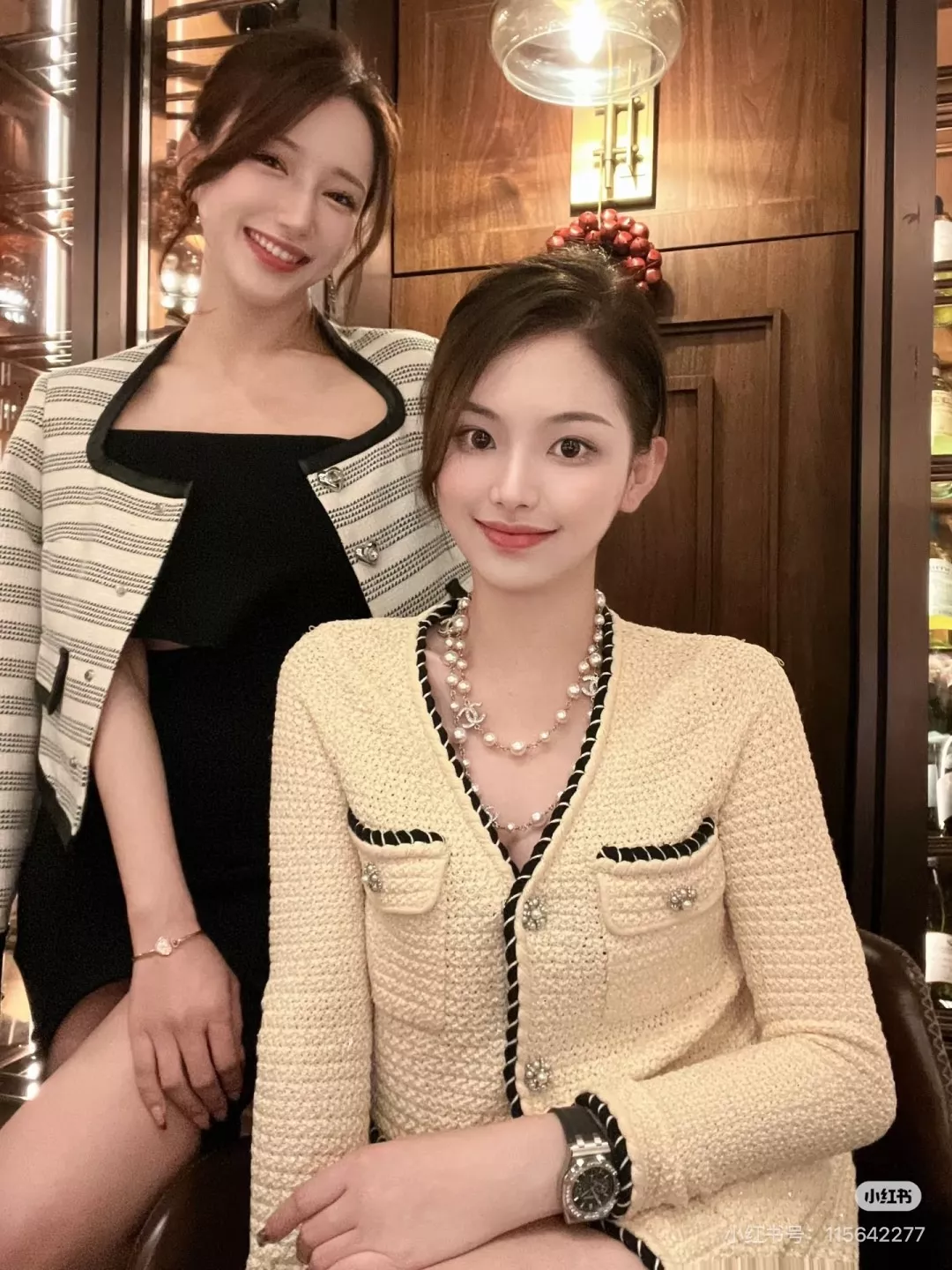 샤넬 진주 더블 C 로고 롱 체인 목걸이 상세 이미지 88