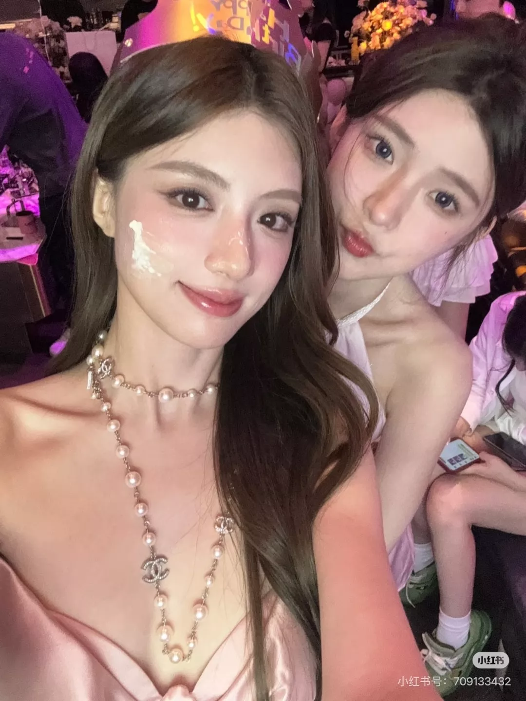 샤넬 진주 더블 C 로고 롱 체인 목걸이 상세 이미지 99