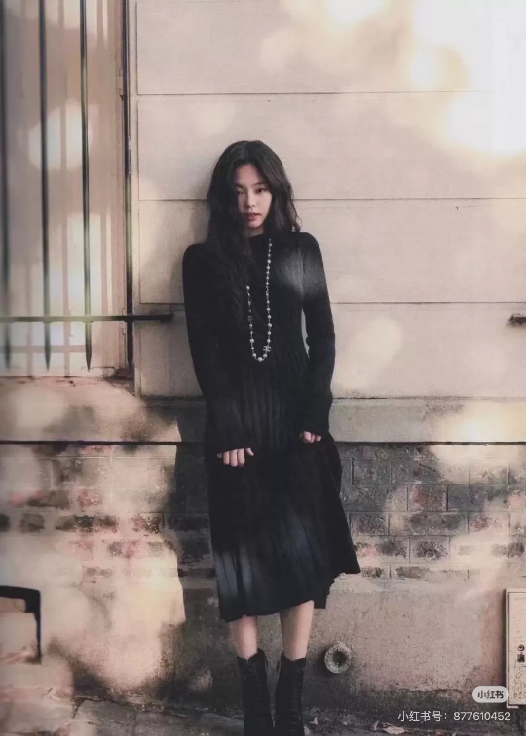 샤넬 진주 더블 C 로고 롱 체인 목걸이 상세 이미지 3