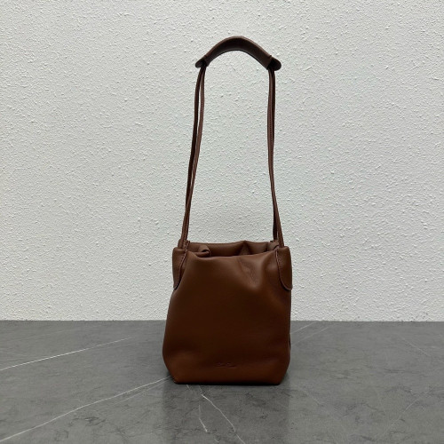 로로피아나 드로스트링 스몰 레더 버킷백