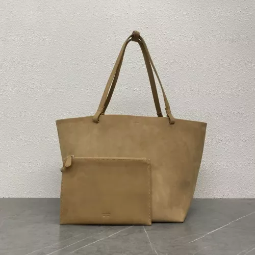더로우 파크 미디엄 스웨이드 쇼퍼백