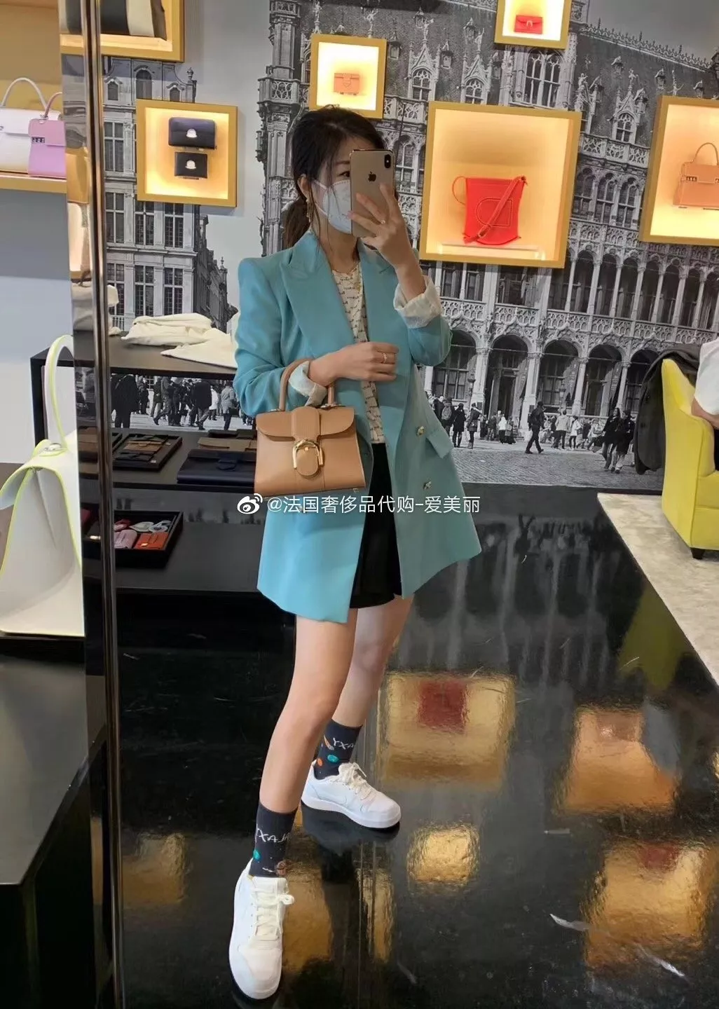 델보 브리앙 박스가죽 더블링 토트백 상세 이미지 23