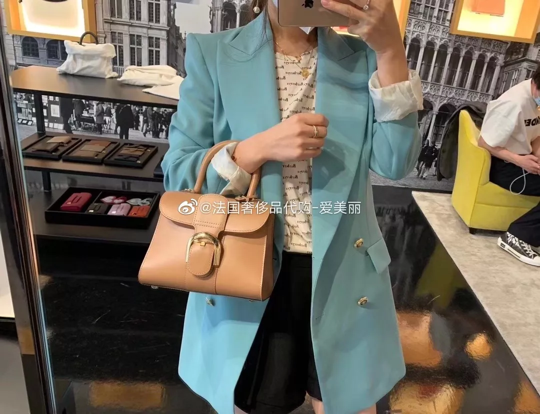 델보 브리앙 박스가죽 더블링 토트백 상세 이미지 22