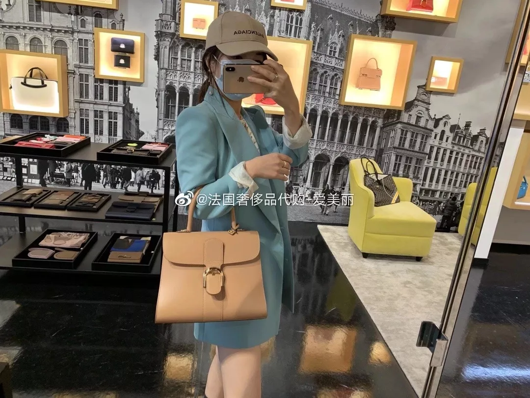 델보 브리앙 박스가죽 더블링 토트백 상세 이미지 20