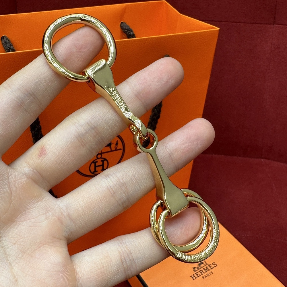 에르메스 마장 모티프 메탈 스카프링