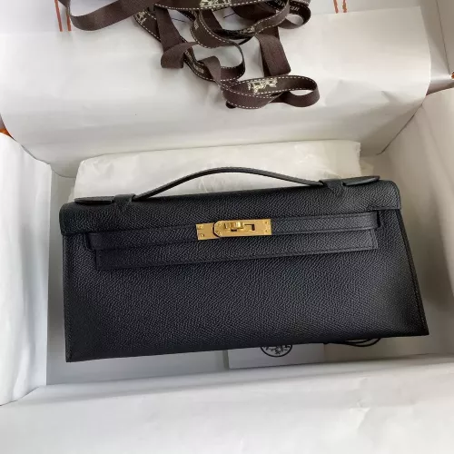 에르메스 미니 켈리 1세대 앱송 가죽 핸드 클러치