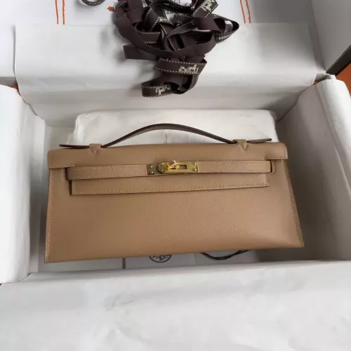 에르메스 미니 켈리 1세대 스위프트 가죽 22cm 핸드 클러치