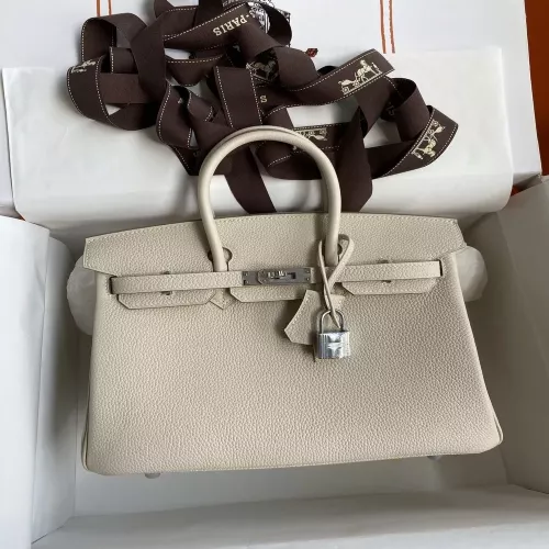 에르메스 토고 가죽 실버 하드웨어 25cm 토트백