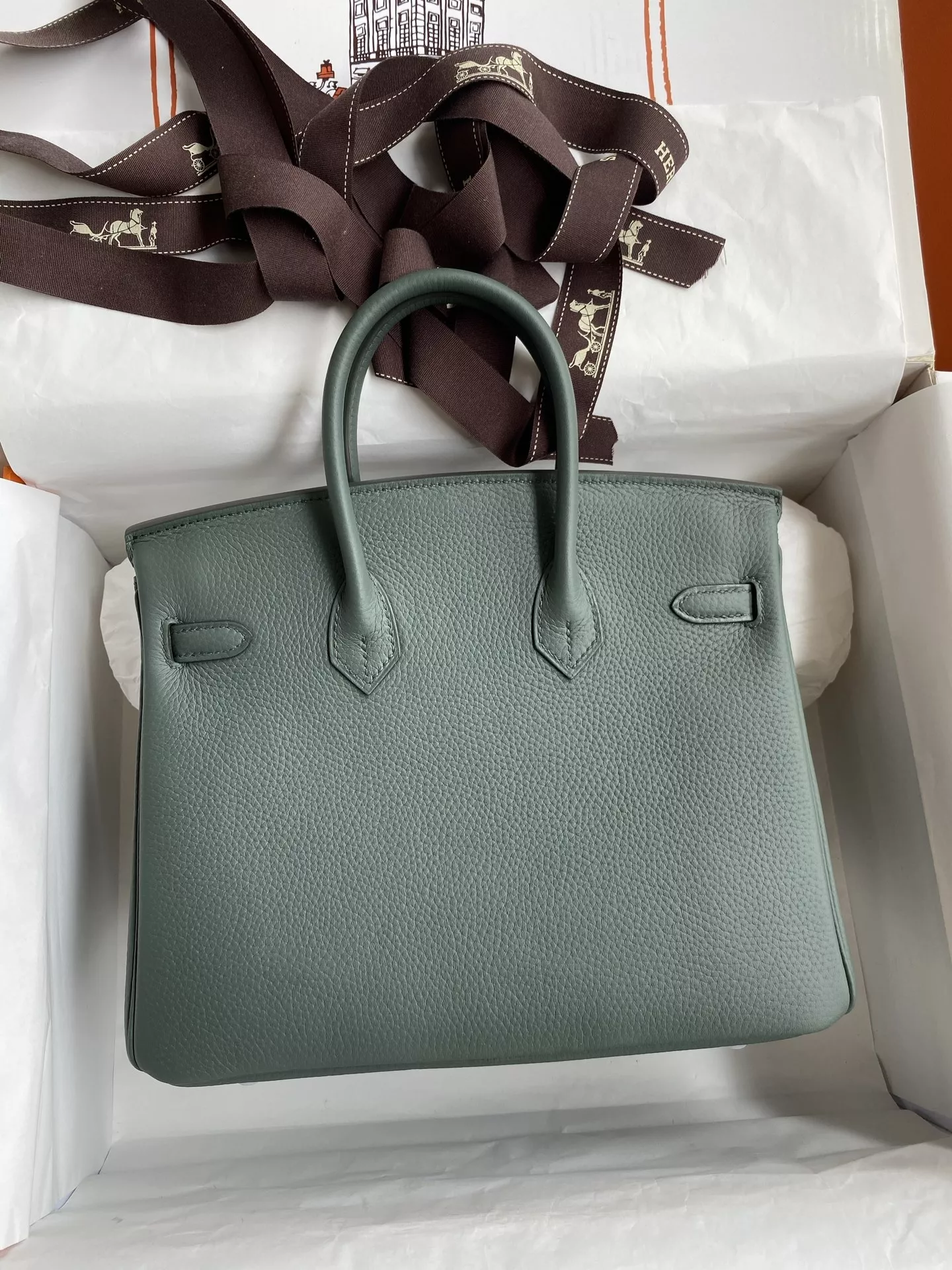 에르메스 버킨 25cm 토고 가죽 은장 토트백 상세 이미지 2
