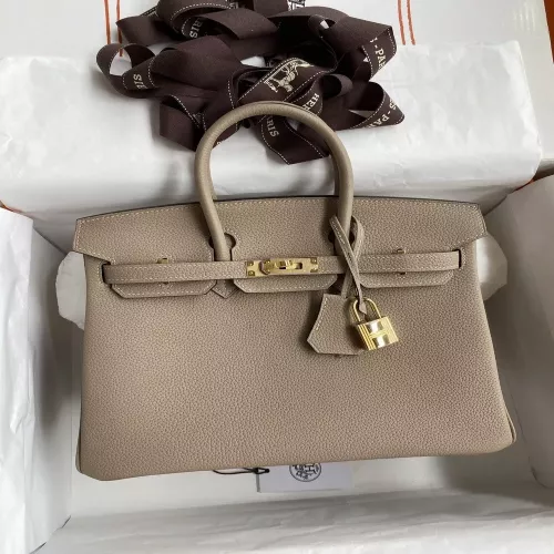 에르메스 토고 가죽 금장 25cm 토트백
