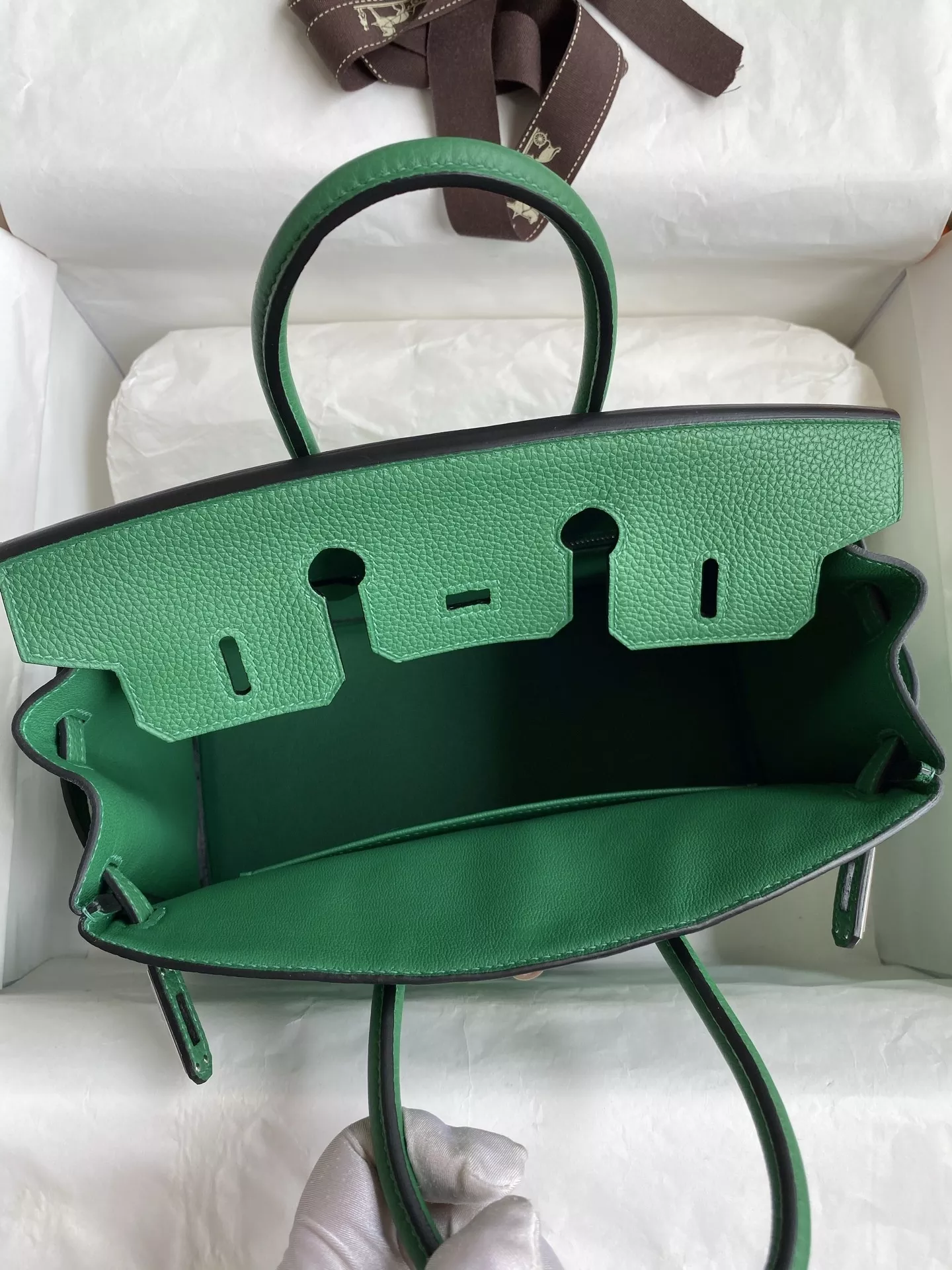 에르메스 토고 가죽 실루엣 25cm 토트백 상세 이미지 7