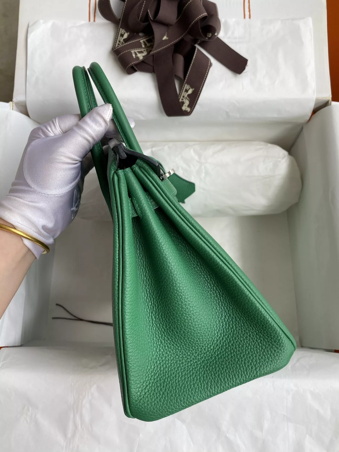 에르메스 토고 가죽 실루엣 25cm 토트백 상세 이미지 5