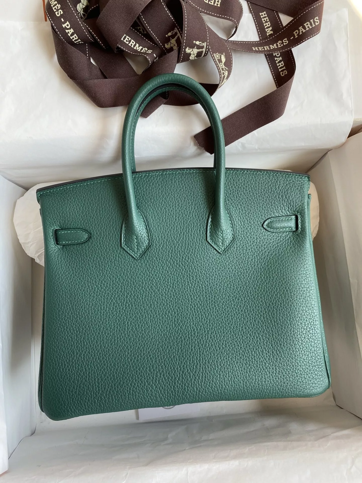 에르메스 토고 가죽 골드 톤 25cm 토트백 상세 이미지 2