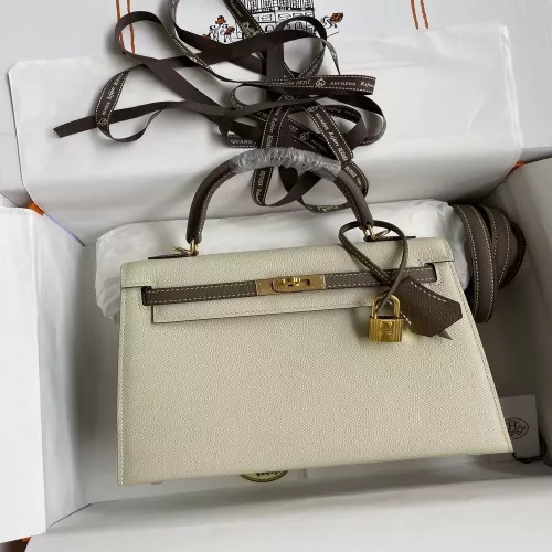 에르메스 켈리 25cm 앱송 가죽 토트백
