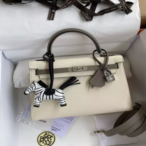 에르메스 켈리 25cm 엡송 가죽 투톤 토트백