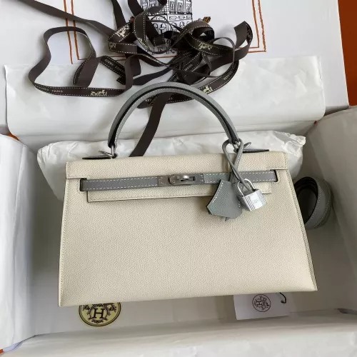 에르메스 켈리 25cm 엡송 가죽 핸드 스티치 토트백