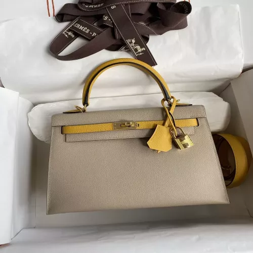 에르메스 켈리 25cm 앱송 가죽 금장 토트백
