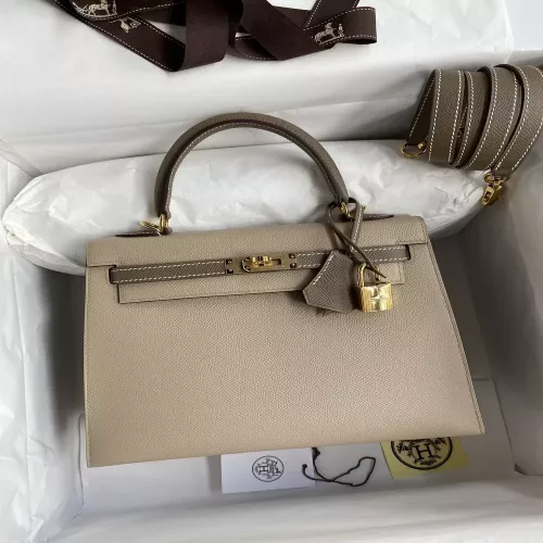 에르메스 켈리 25cm 엡솜 가죽 금장 토트백