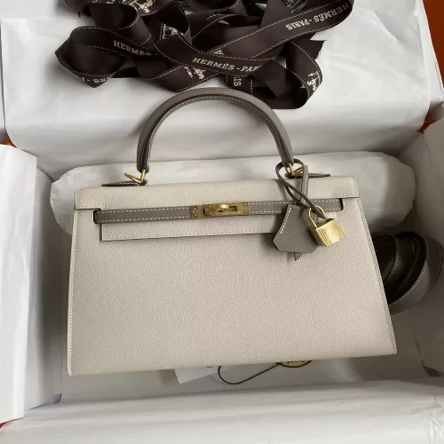 에르메스 켈리 25cm 앱송 가죽 토트백