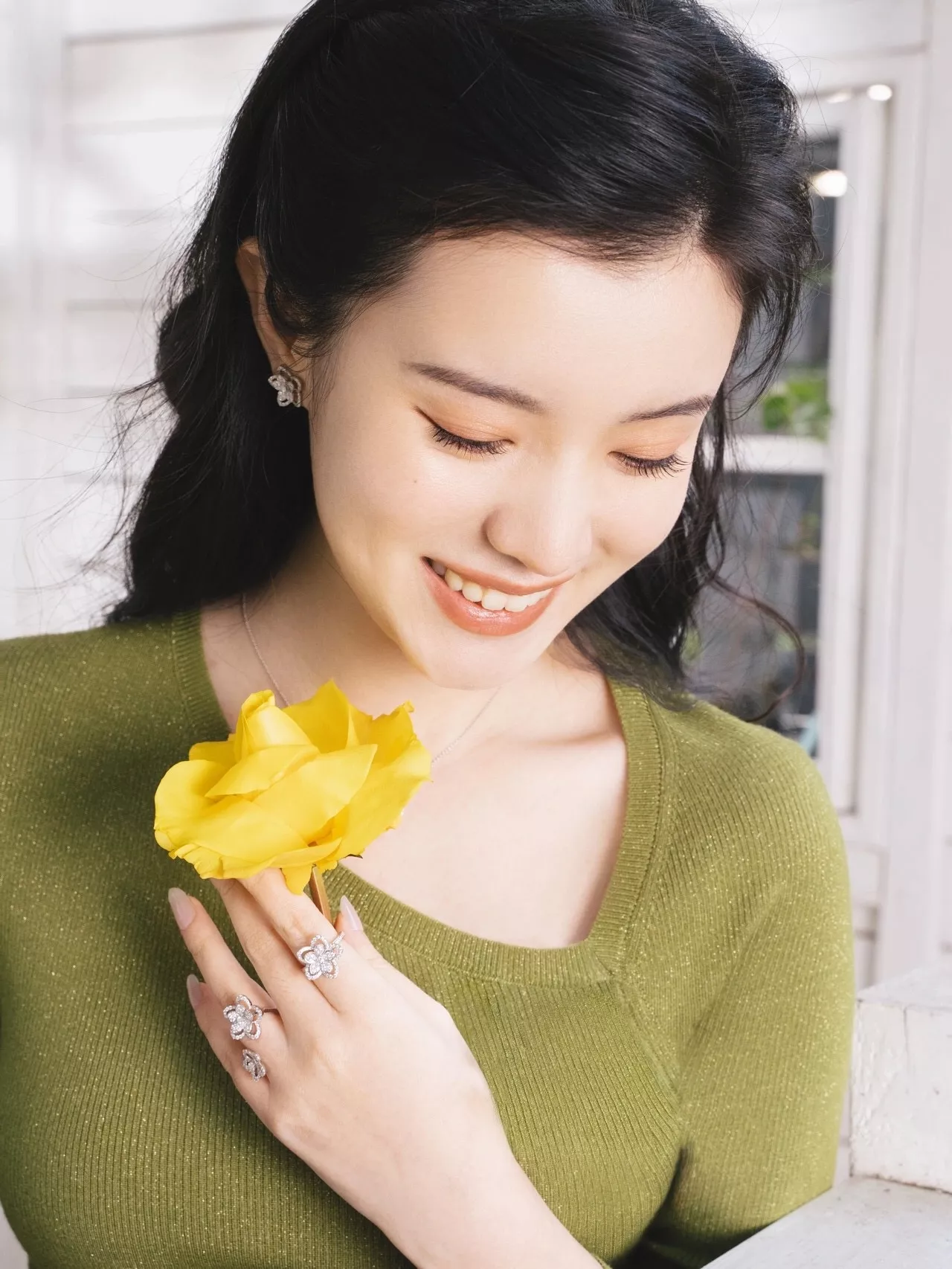 그라프 와일드 플라워 다이아몬드 플라워 라지 반지 상세 이미지 11