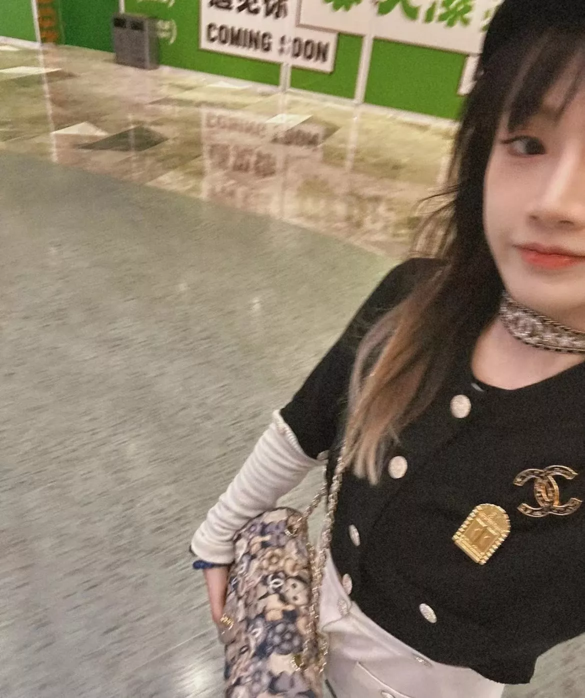 샤넬 스타 로고 가죽 체인 목걸이 목걸이 상세 이미지 24