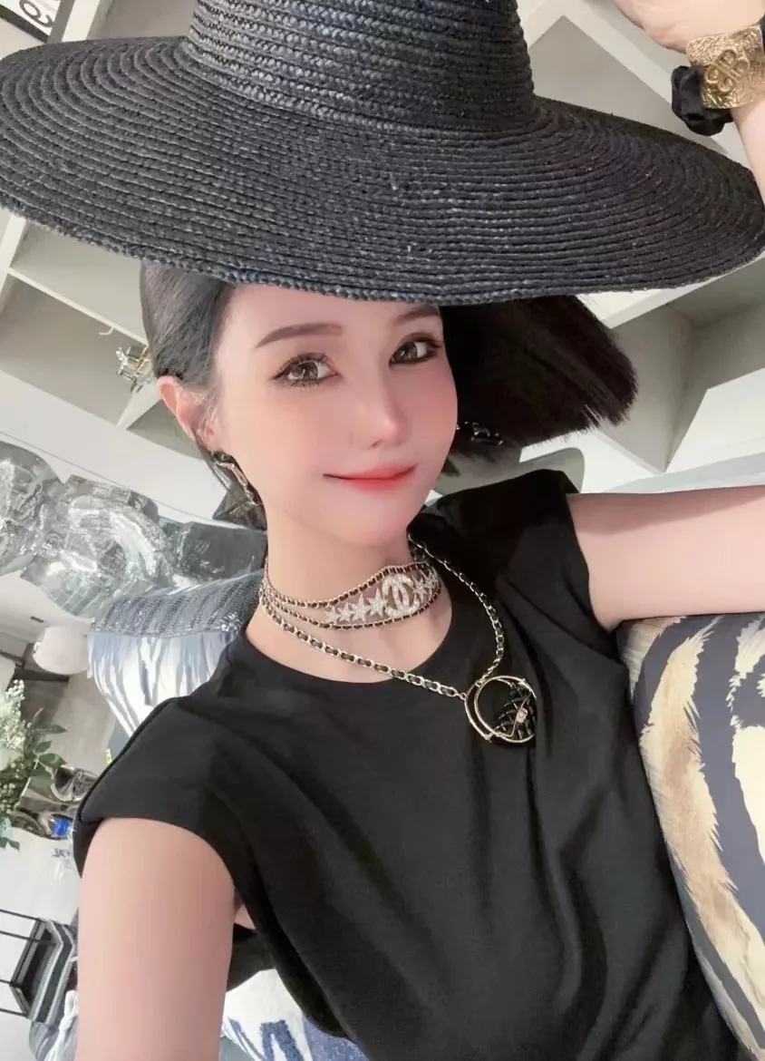 샤넬 스타 로고 가죽 체인 목걸이 목걸이 상세 이미지 27