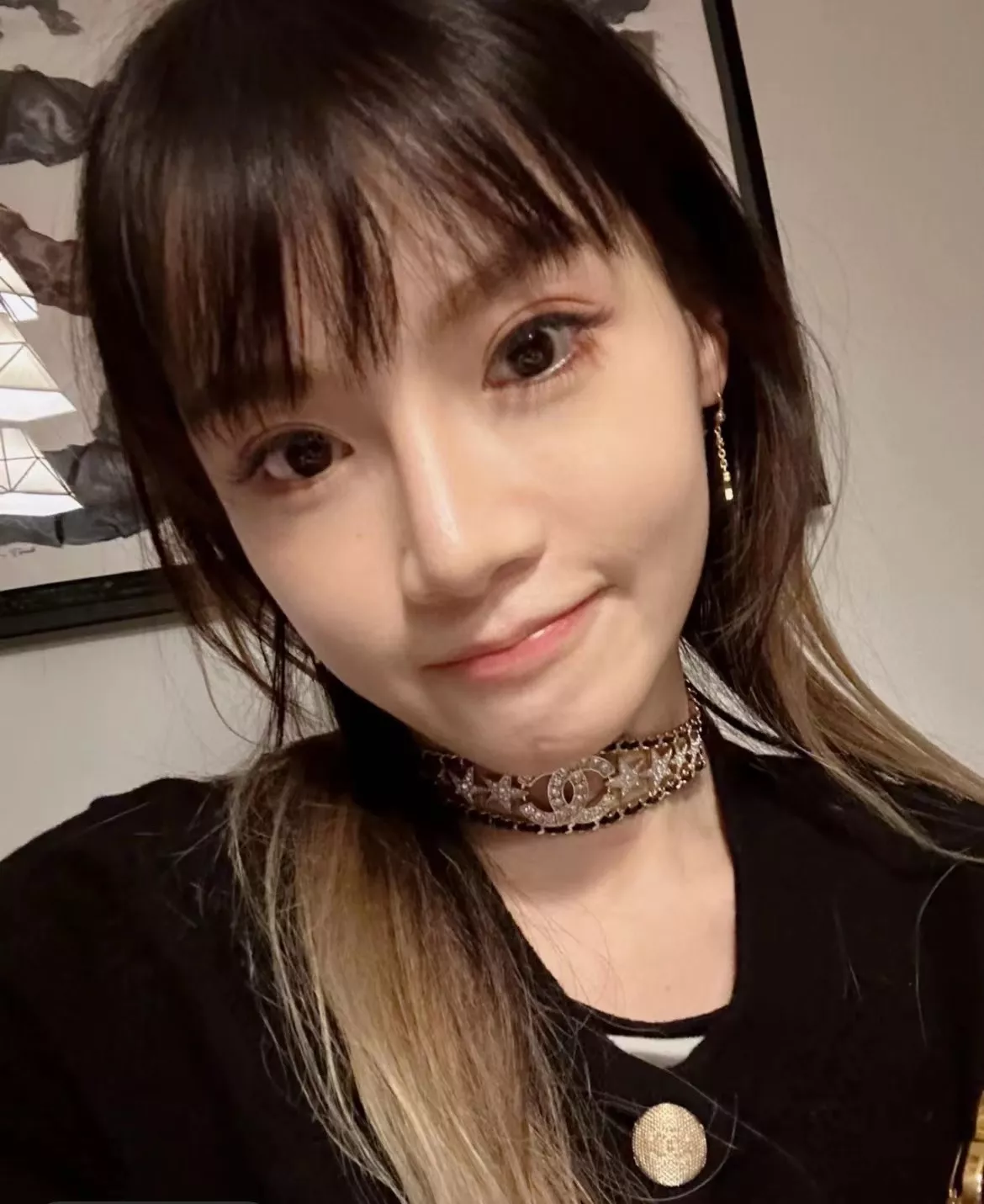 샤넬 스타 로고 가죽 체인 목걸이 목걸이 상세 이미지 22