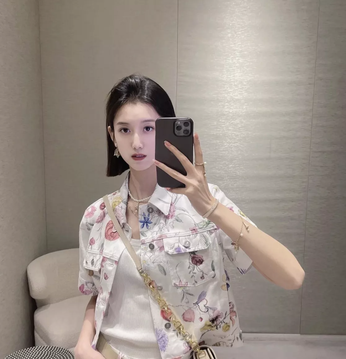 디올 에펠탑 펜던트 스와로브스키 진주 목걸이 상세 이미지 30