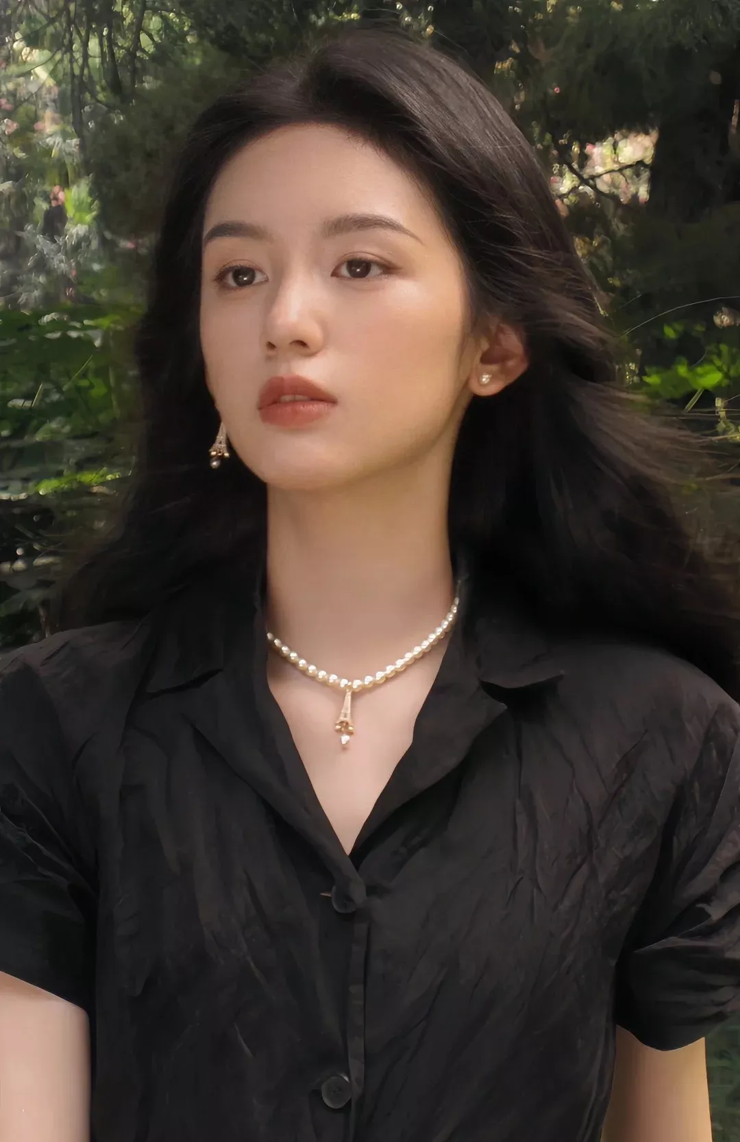디올 에펠탑 펜던트 스와로브스키 진주 목걸이 상세 이미지 8