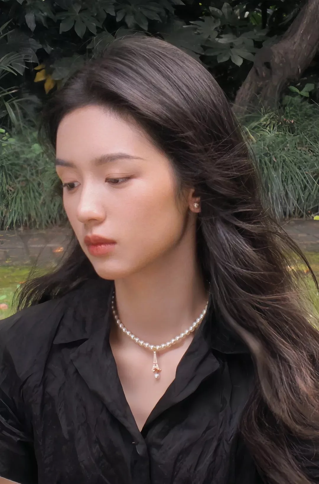 디올 에펠탑 펜던트 스와로브스키 진주 목걸이 상세 이미지 9