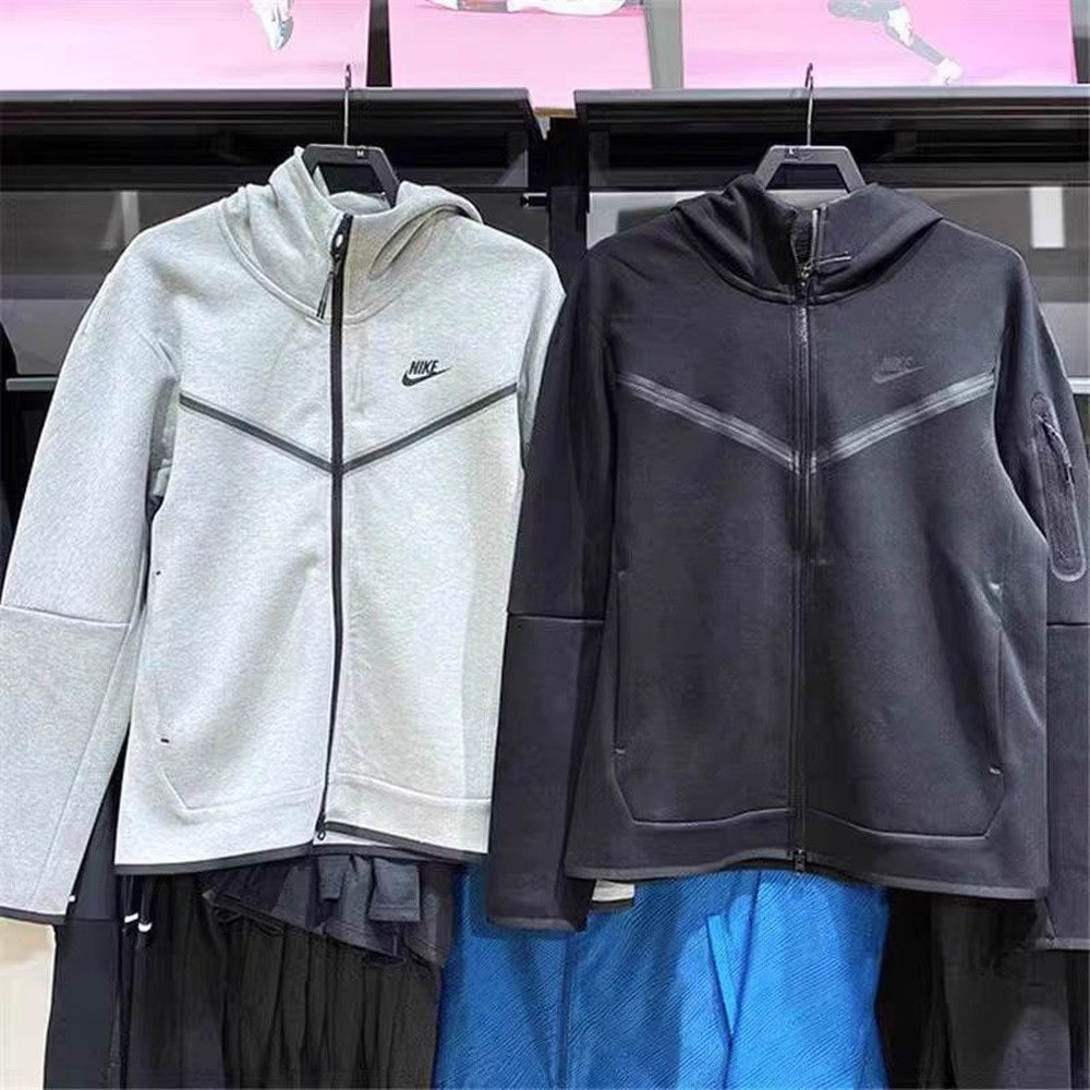 나이키 로고 프린트 코튼 블렌드 후드 재킷