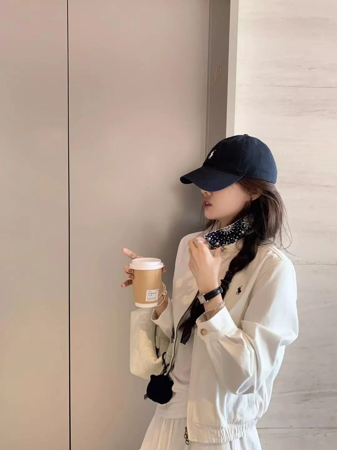 랄프로렌 빈티지 배색 카라 숏 집업 재킷 상세 이미지 14