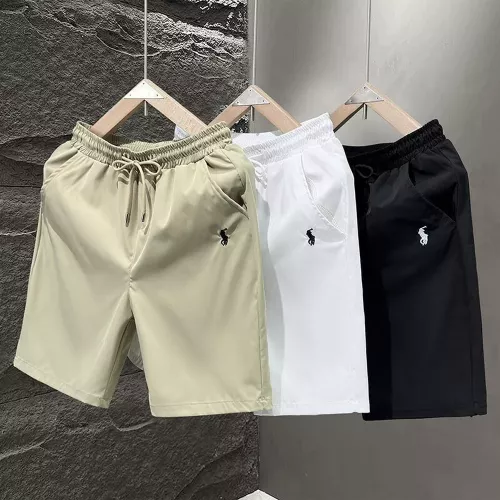 랄프로렌 포니 자수 코튼 블렌드 버뮤다 쇼츠