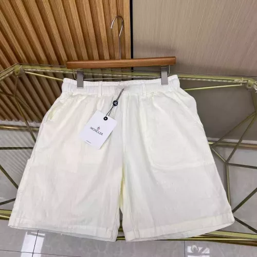 몽클레어 코튼 린넨 혼방 멀티포켓 밴딩 하프 팬츠