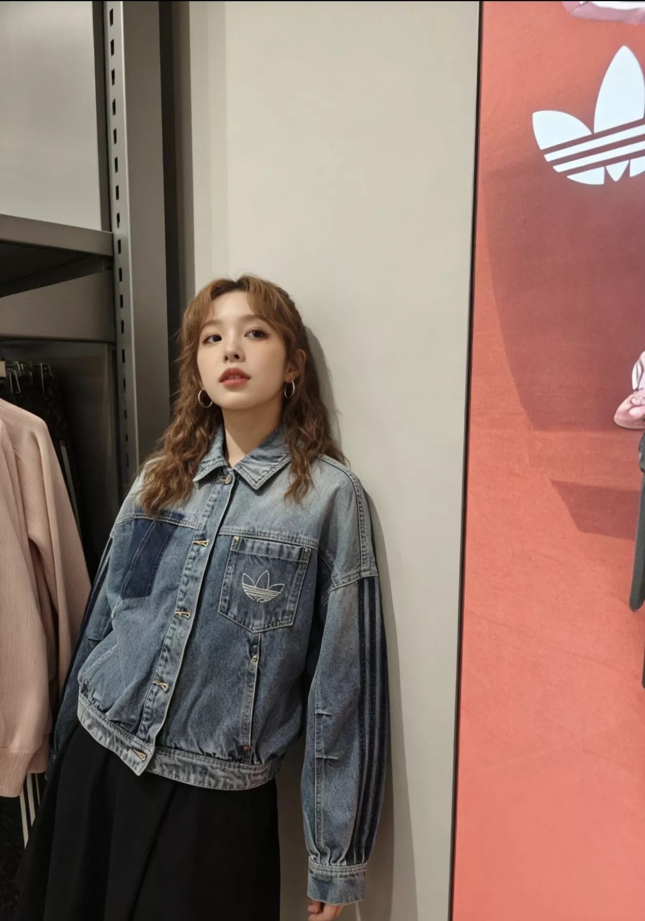 아디다스 빈티지 워싱 크롭 데님 재킷 상세 이미지 28