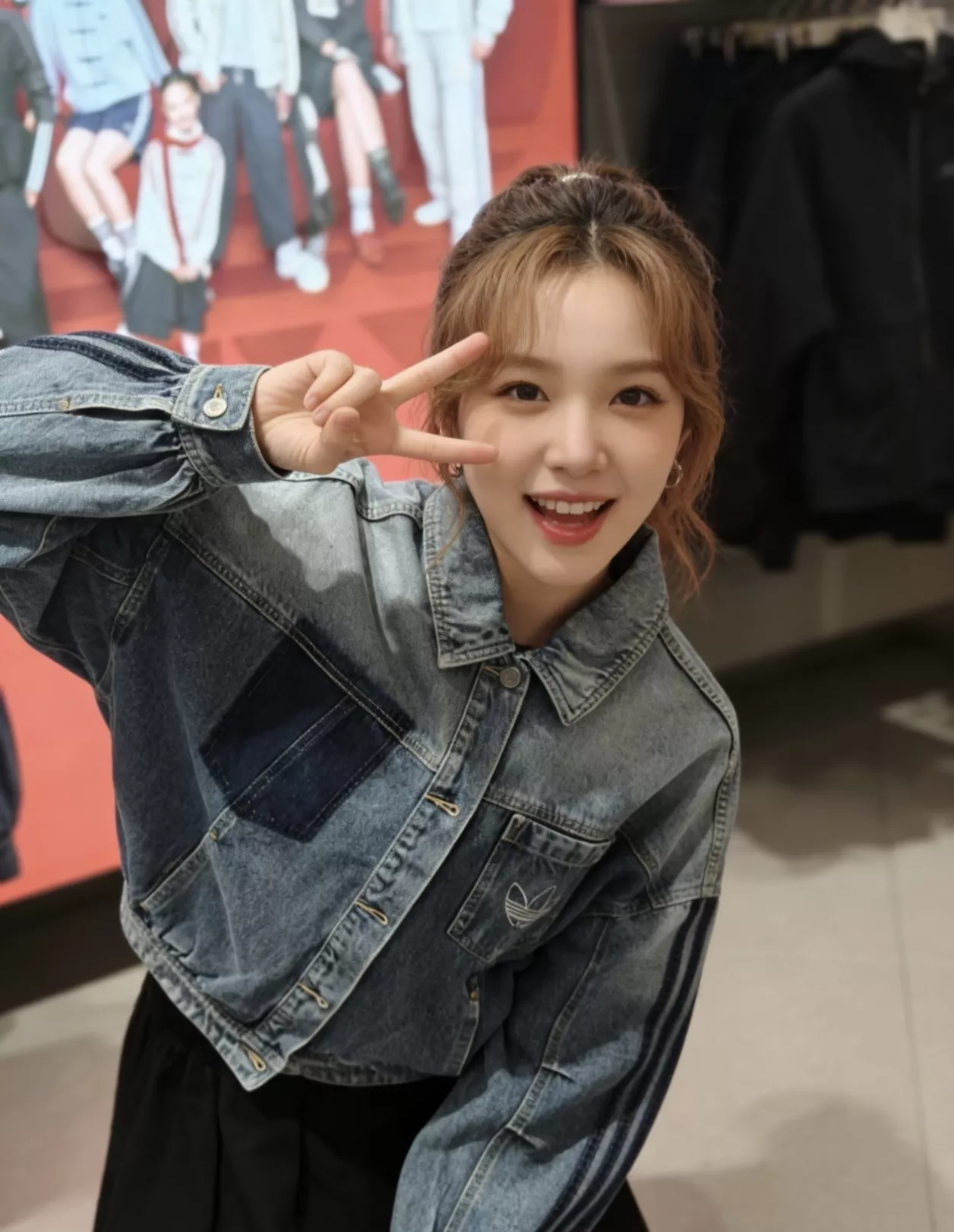 아디다스 빈티지 워싱 크롭 데님 재킷 상세 이미지 29