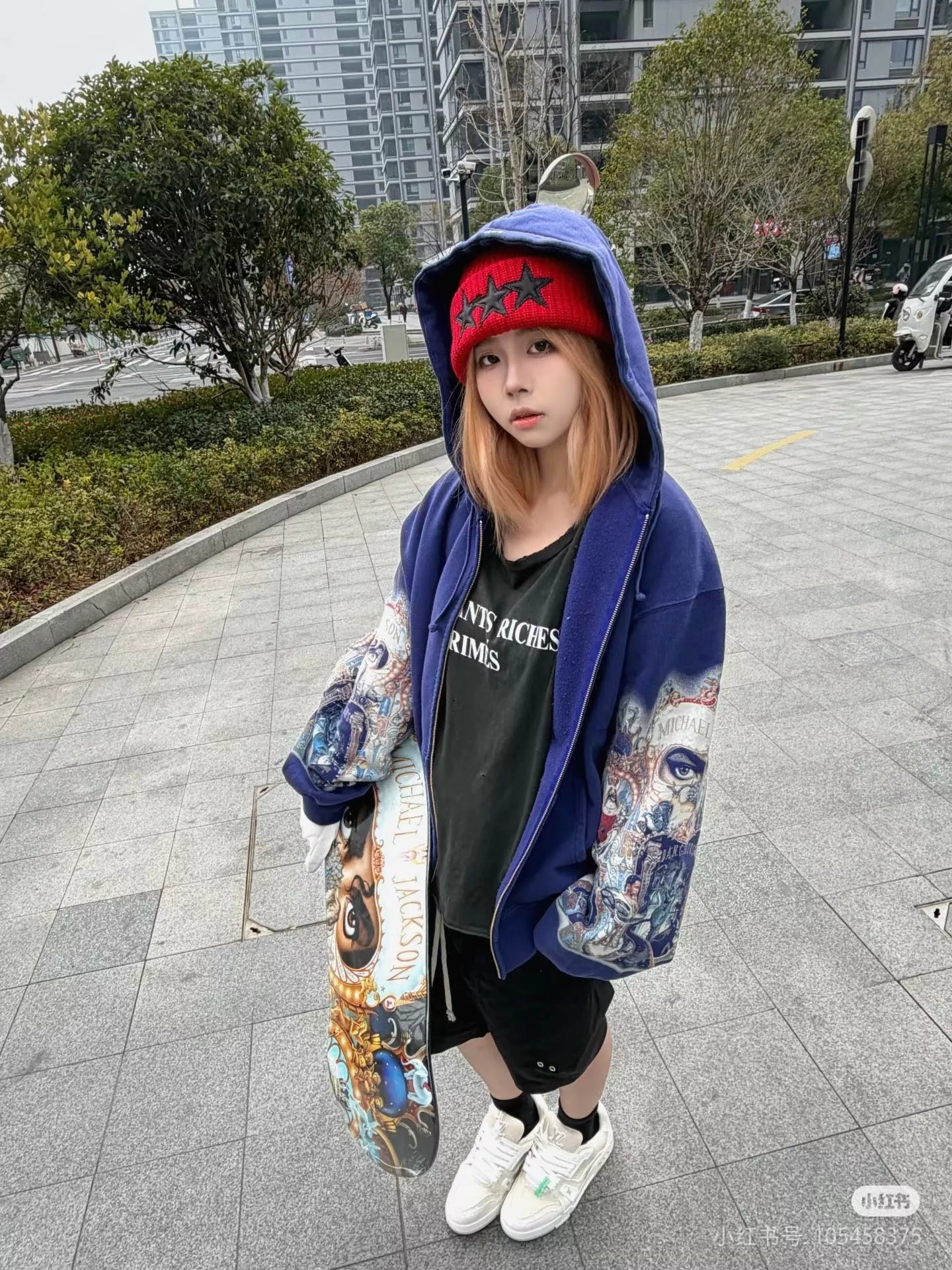 슈프림 마이클 잭슨 Dangerous 프린트 후드 집업 재킷 상세 이미지 43