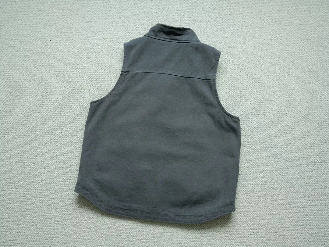 칼하트 양털 안감 워싱 캔버스 스탠드칼라 조끼 상세 이미지 22