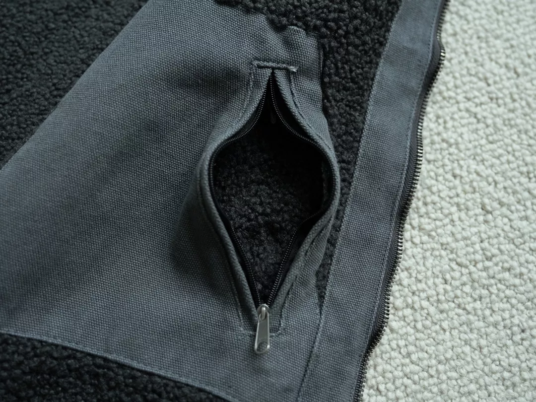칼하트 양털 안감 워싱 캔버스 스탠드칼라 조끼 상세 이미지 47
