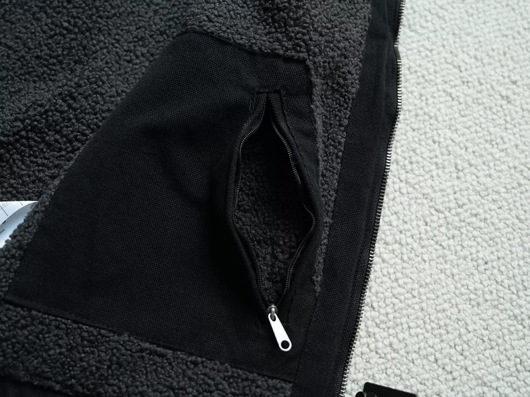 칼하트 양털 안감 워싱 캔버스 스탠드칼라 조끼 상세 이미지 33