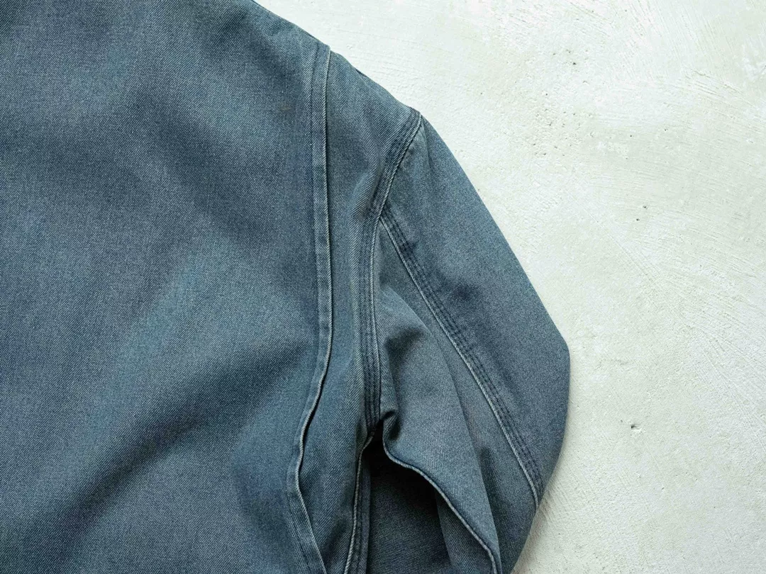 칼하트 워시드 배색 카라 디트로이트 데님 재킷 상세 이미지 32