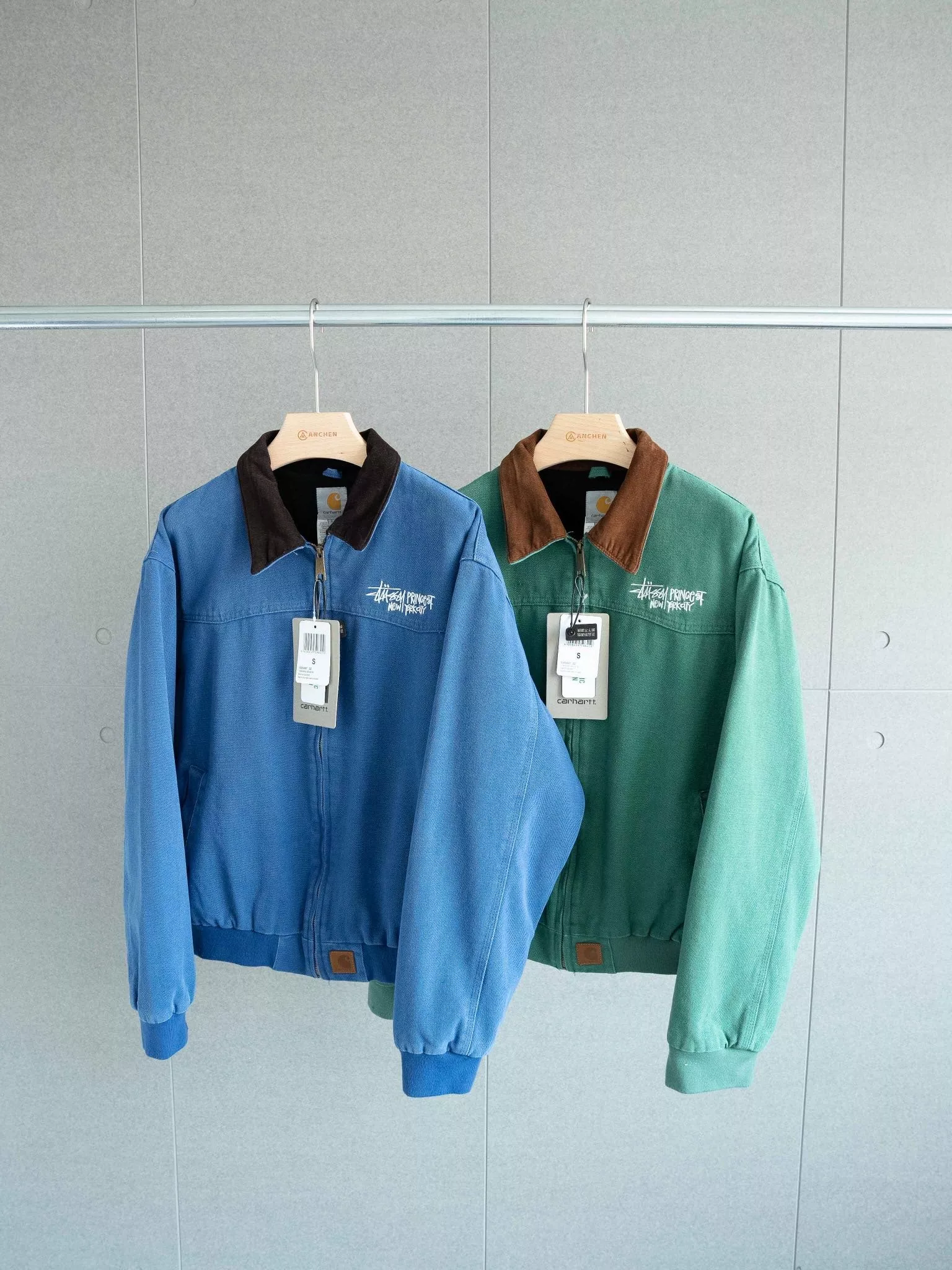 칼하트 빈티지 워싱 캔버스 자수 재킷 상세 이미지 5