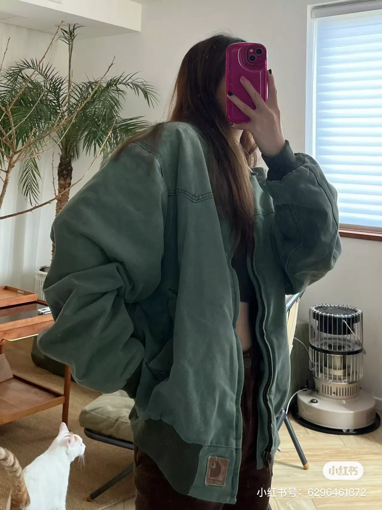 칼하트 빈티지 워싱 캔버스 자수 재킷 상세 이미지 35