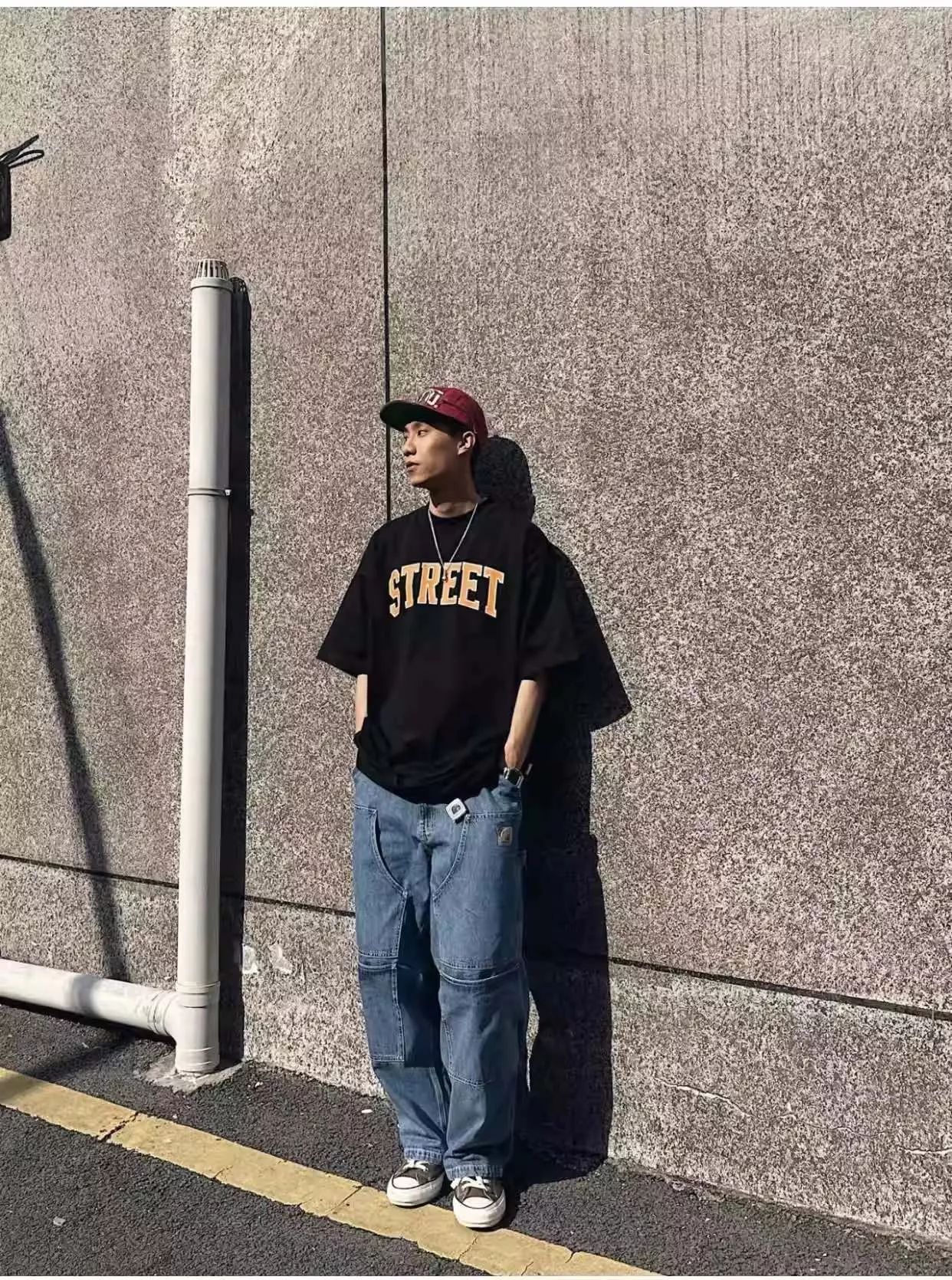 칼하트 더블니 구조 워시드 데님 팬츠 상세 이미지 37